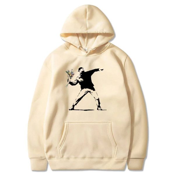 Pull Fleuri Lancé Beige