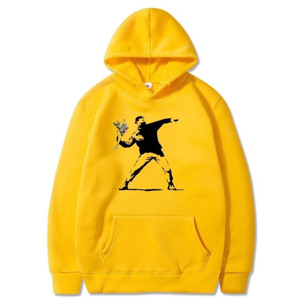 Pull Fleuri Lancé Jaune