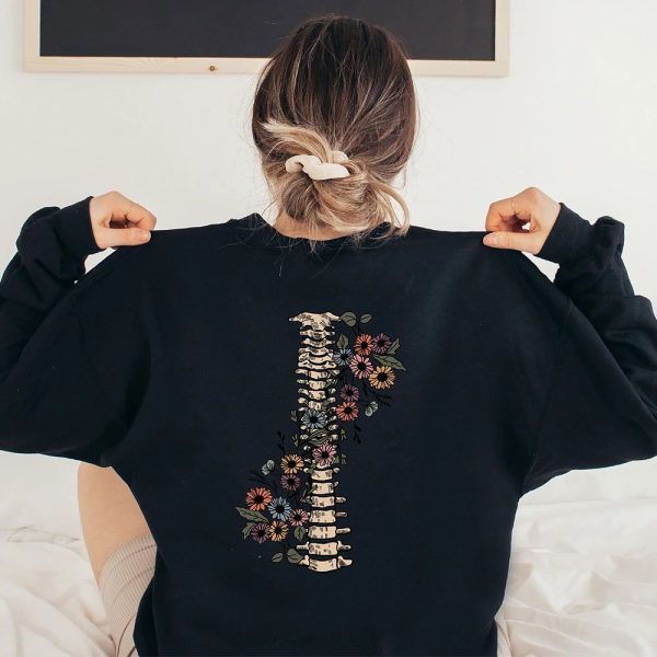 Pull Fleuri Noir