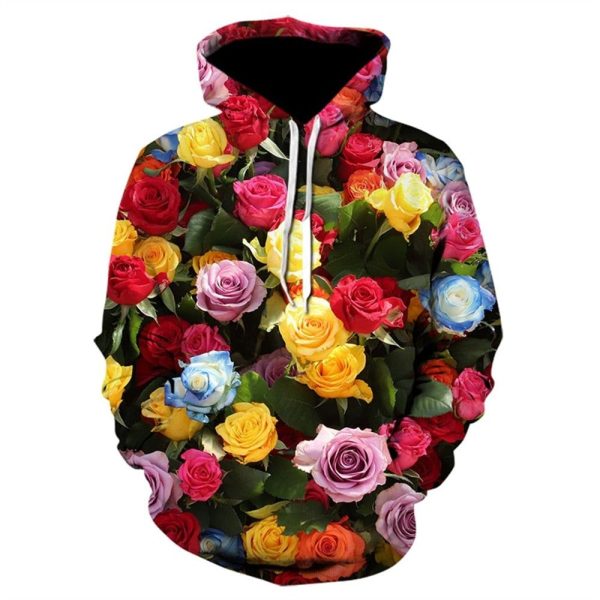 Pull Fleuri Pétale de Fleur Multicolore