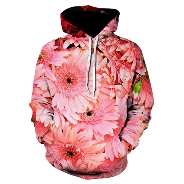 Pull Fleuri Pétale de Fleur Rose