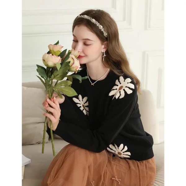 Pull Fleuri Loose
