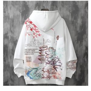 Pull Fleuri Premium Coréen Blanc