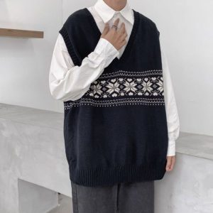 Pullover Fleuri Vintage