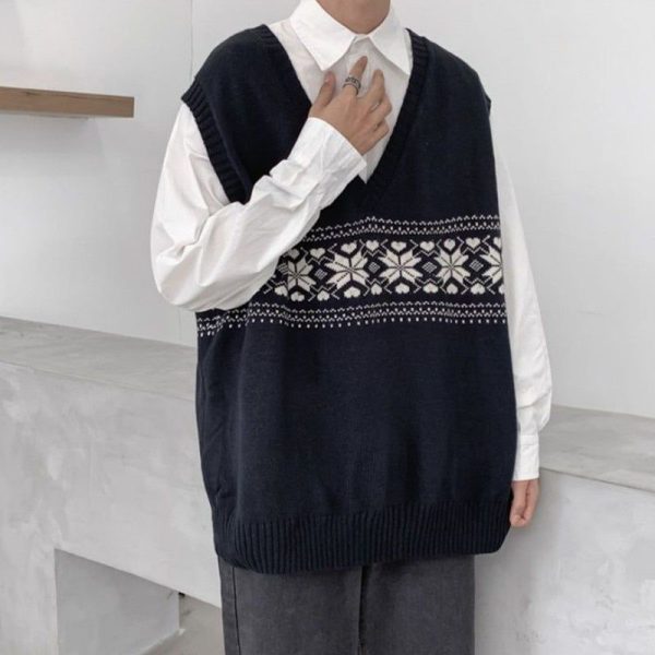 Pullover Fleuri Vintage