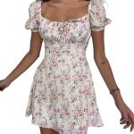 robe à motifs floraux