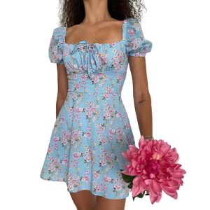Robe Courte A Fleurs