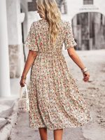 robe fashion avec fleurs