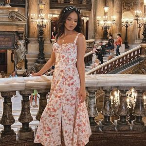 Robe Fleurie Vintage d'Eté