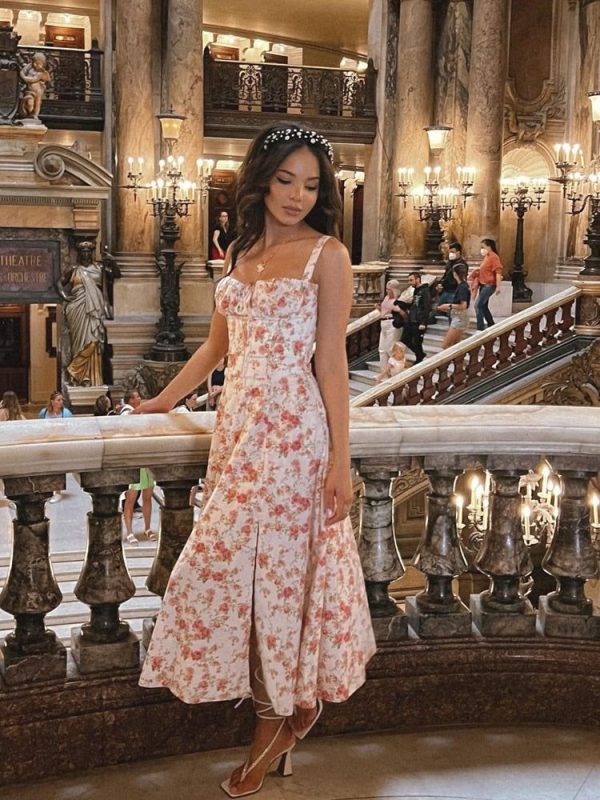 Robe Fleurie Vintage d'Eté