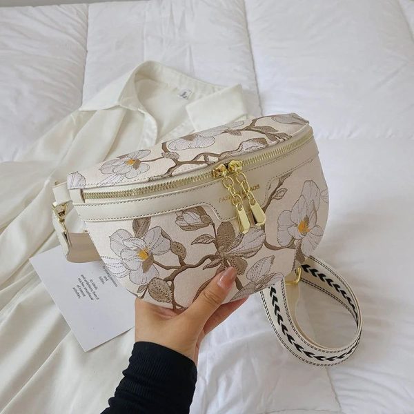 sac banane élégant avec fleurs