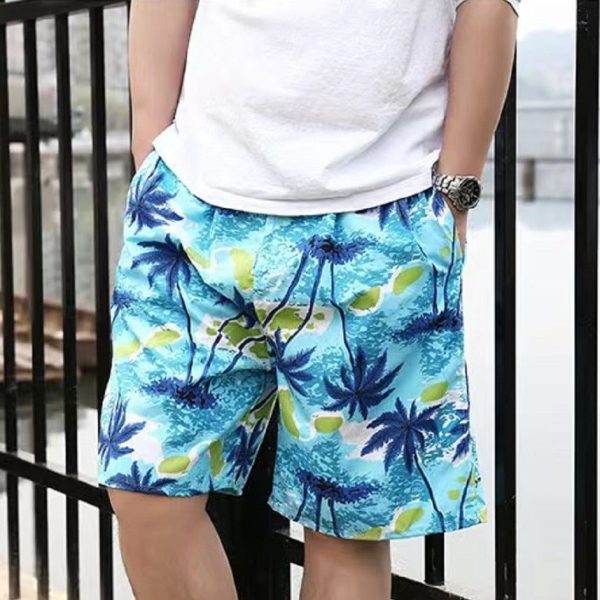 Short De Bain A Fleur Palmier Vacancier