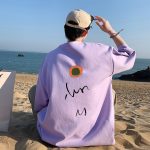 T-shirt Fleur Premium violet
