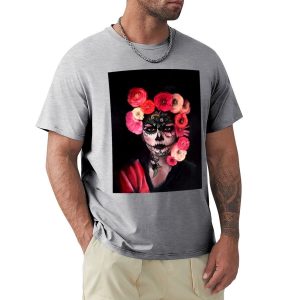 T-Shirt Fleur Premium Mexique Gris