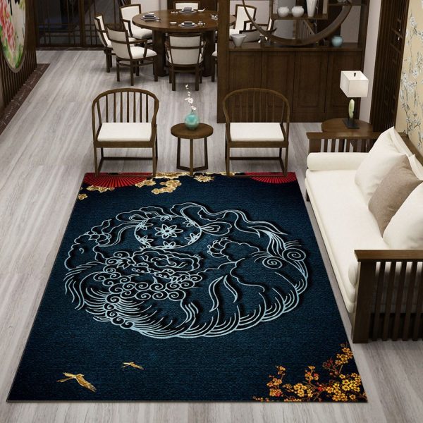 Tapis Fleur Chinois Epuré Traditionnel