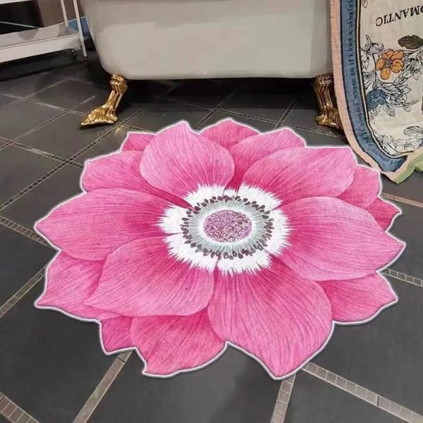 Tapis Fleur De Lys Rose