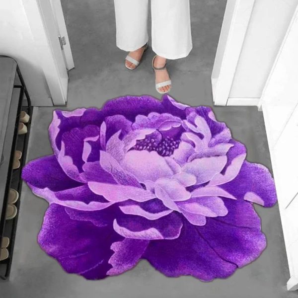 Tapis Fleur De Vie Violette