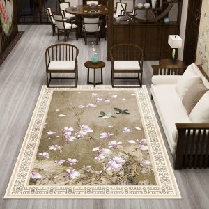 Tapis Fleur Style Chinois
