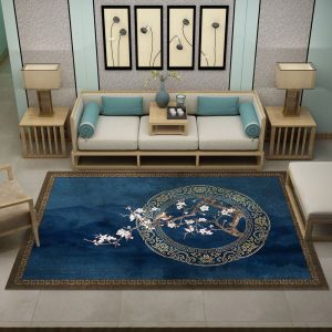 Tapis Fleur Style Chinois Apaisant