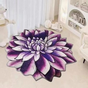 Tapis Fleur Violet