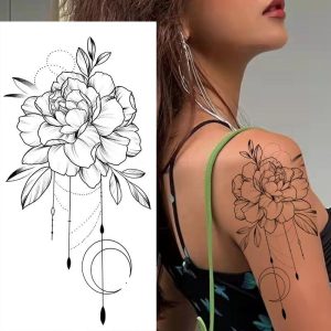 Tatouage Fleur Lune
