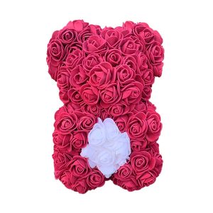 Teddy Rose Rouge & Blanc