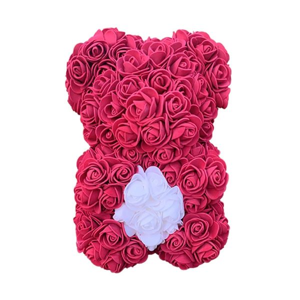 Teddy Rose Rouge & Blanc
