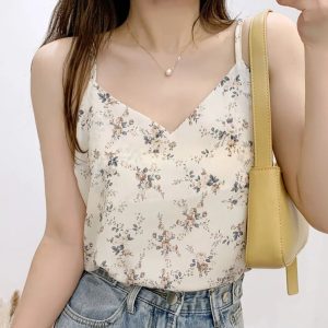 Top A Fleur Blanc