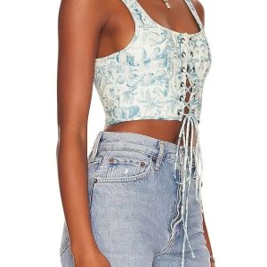 Top Fleuri Corset
