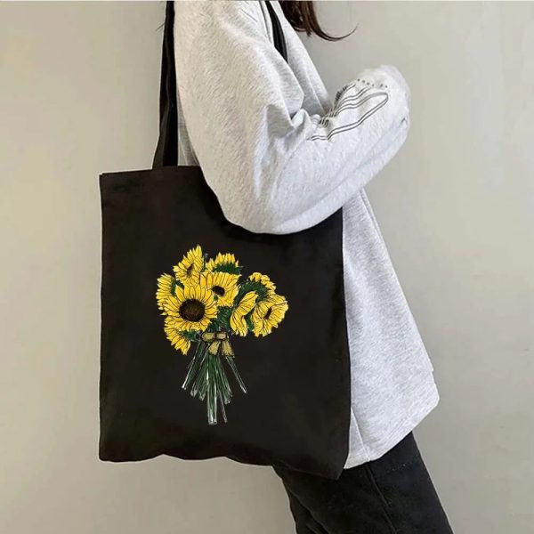 Tote Bag Fleuri Bouquet Marguerite