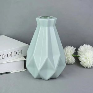 Vase Fleur Bleu-Gris