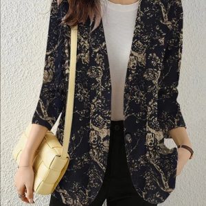 Veste Blazer Fleuri Femme