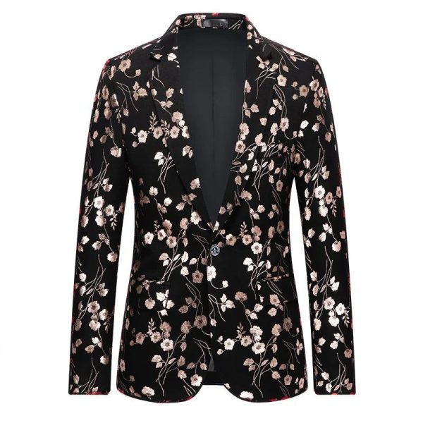 Veste Costume Fleurie Homme Classe