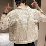 veste en coton fleurs botaniques