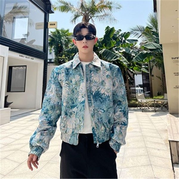 Veste Fleurie Vintage