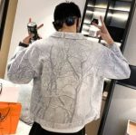 veste style botanique avec fleurs